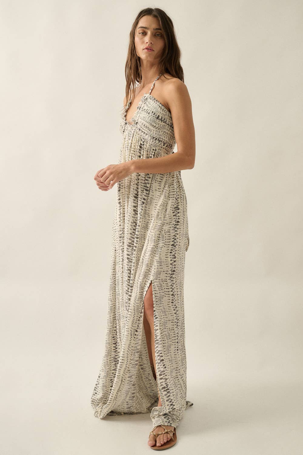 Livie Halter Maxi Dress