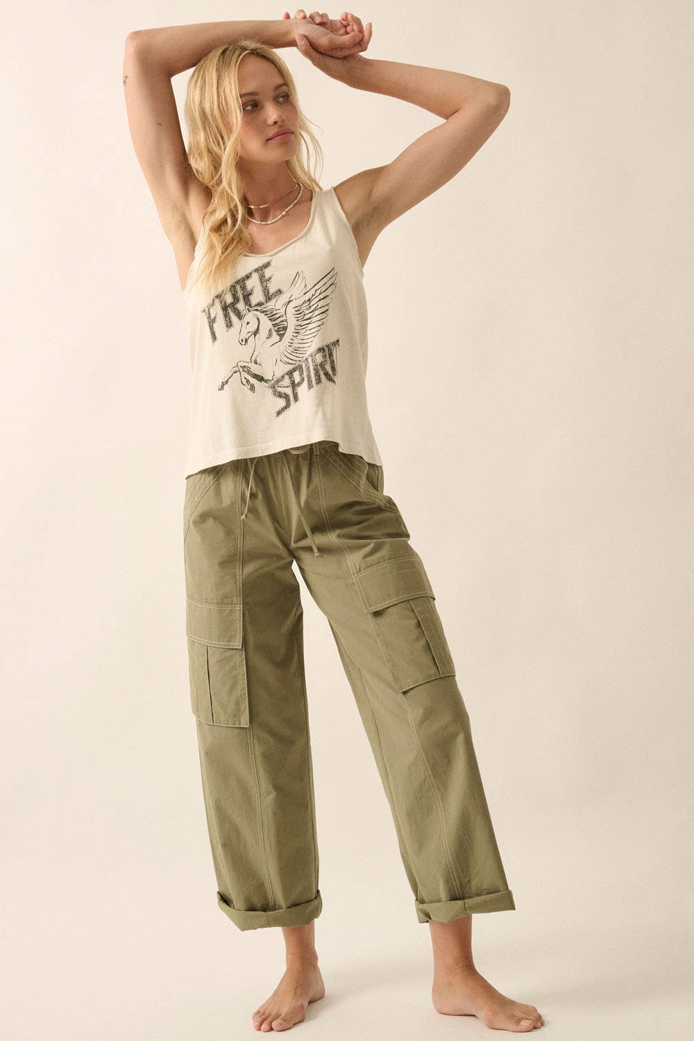 Free Spirit Graphic Tank Top