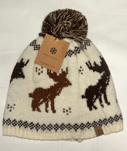 Raindeer Holiday Beanie