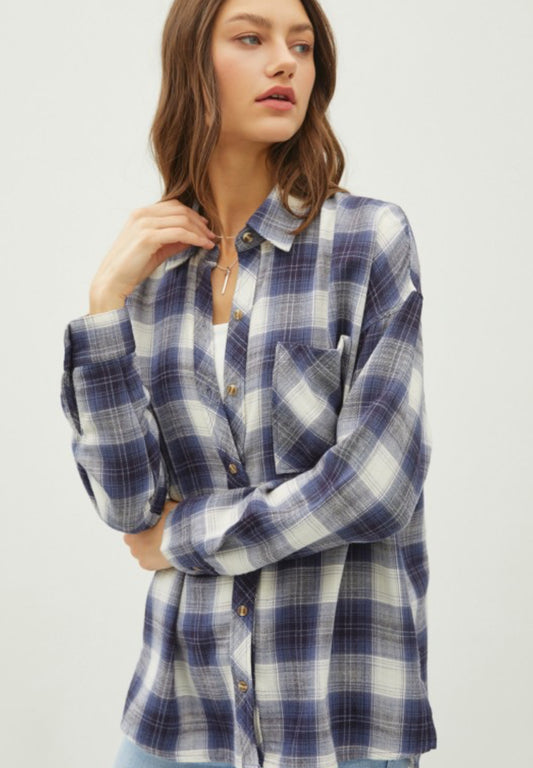 Kenzie Flannel Top