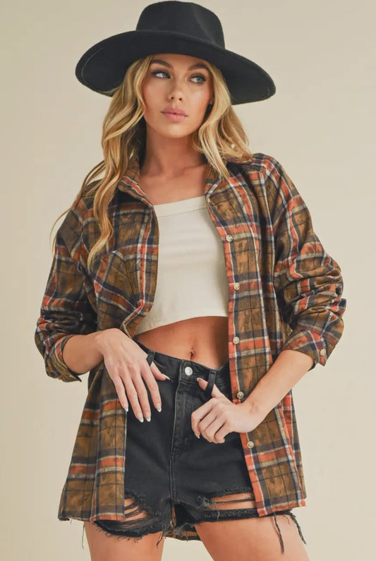 Willow Flannel Top