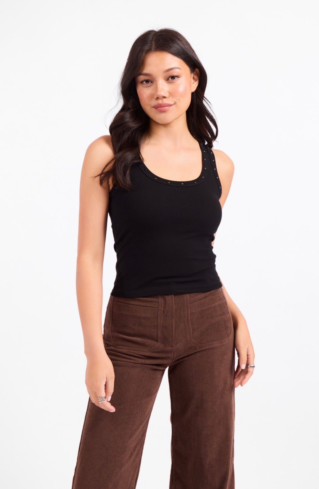 Lizzie Studded Knit Tank
