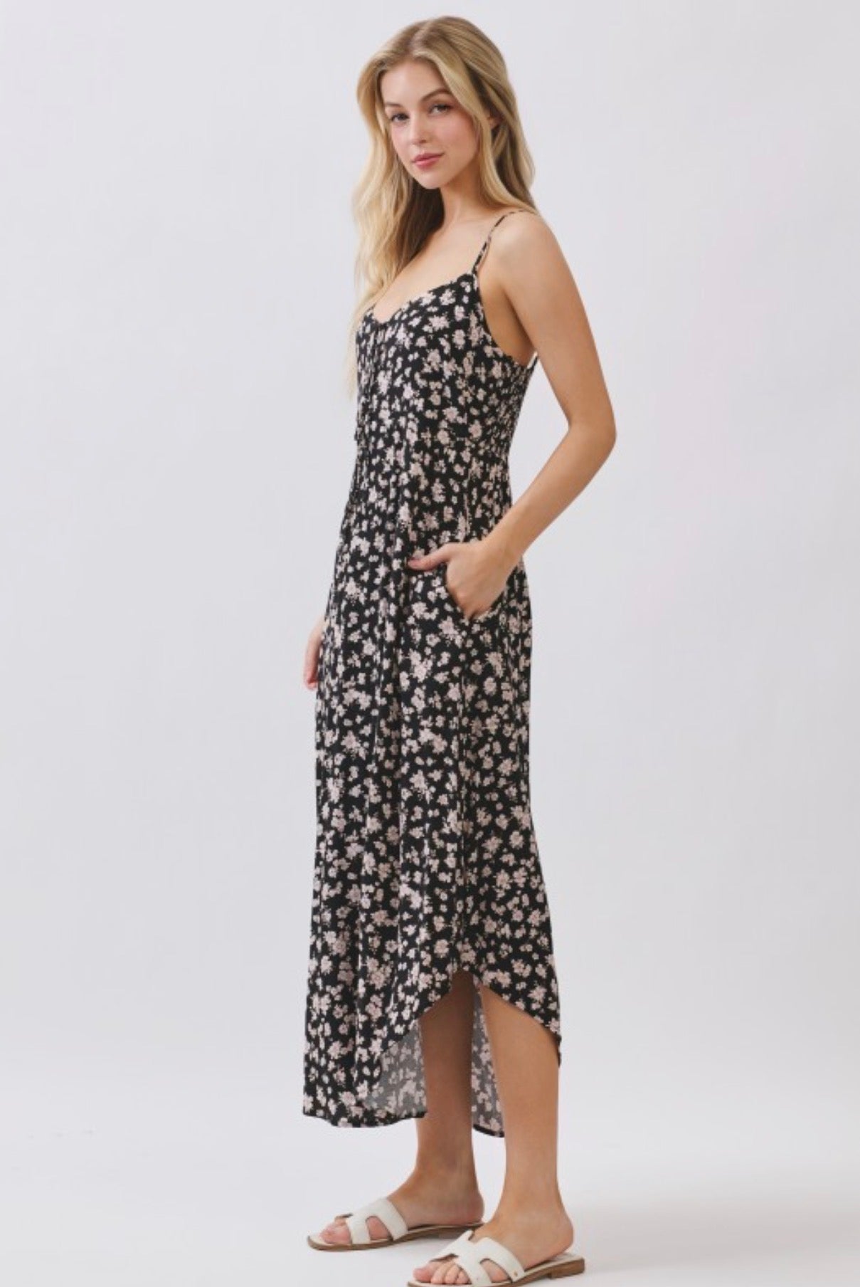 Claire Floral Midi Dress