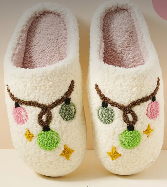 Christmas Lights Slippers