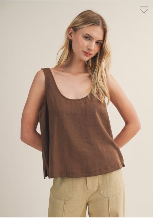 Mandi Linen Tank Top