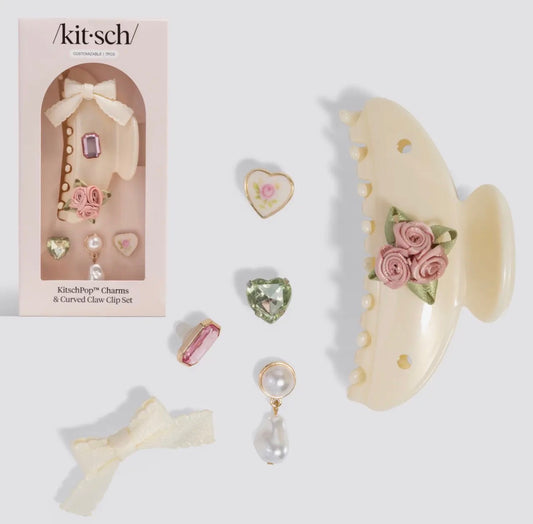 Kitsch Charms & Claw Clip Set