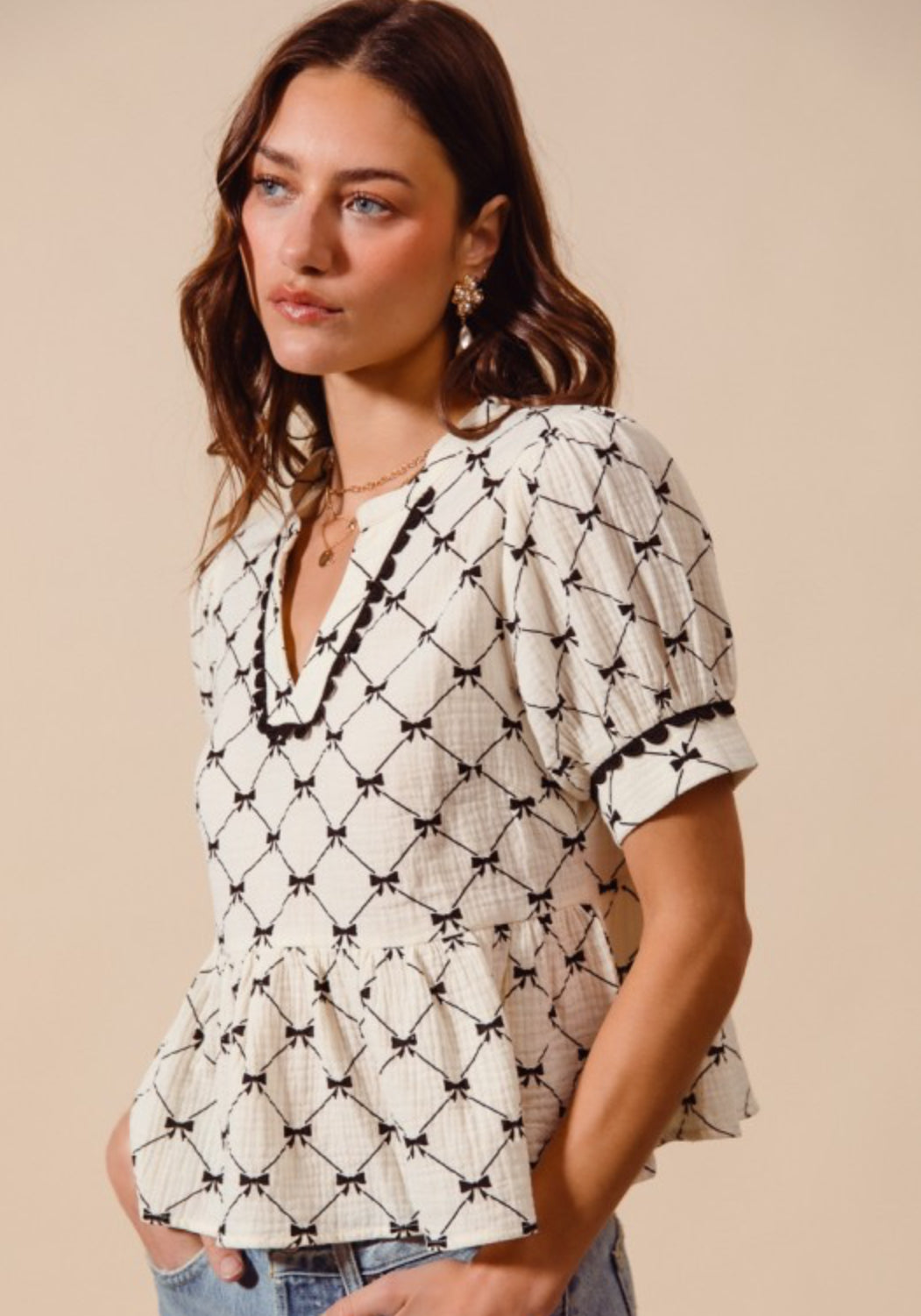 Kennedy Peplum Top