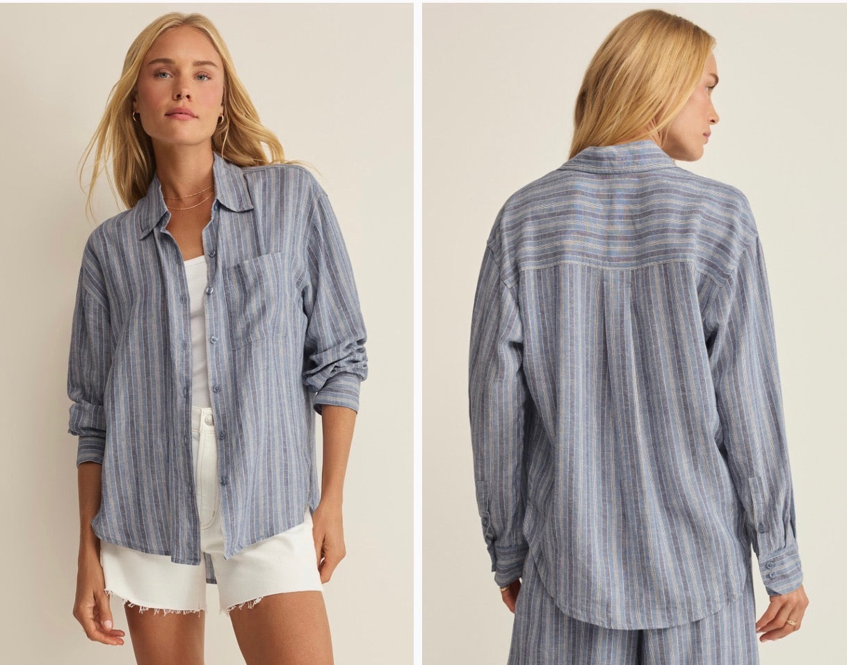 The Perfect Striped Button Up