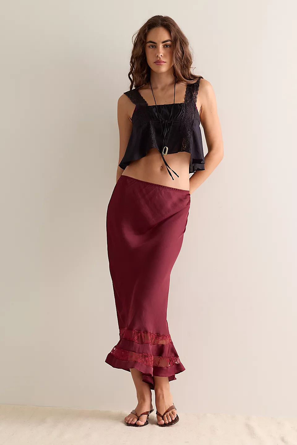FP Long Lost Lover Slip Skirt