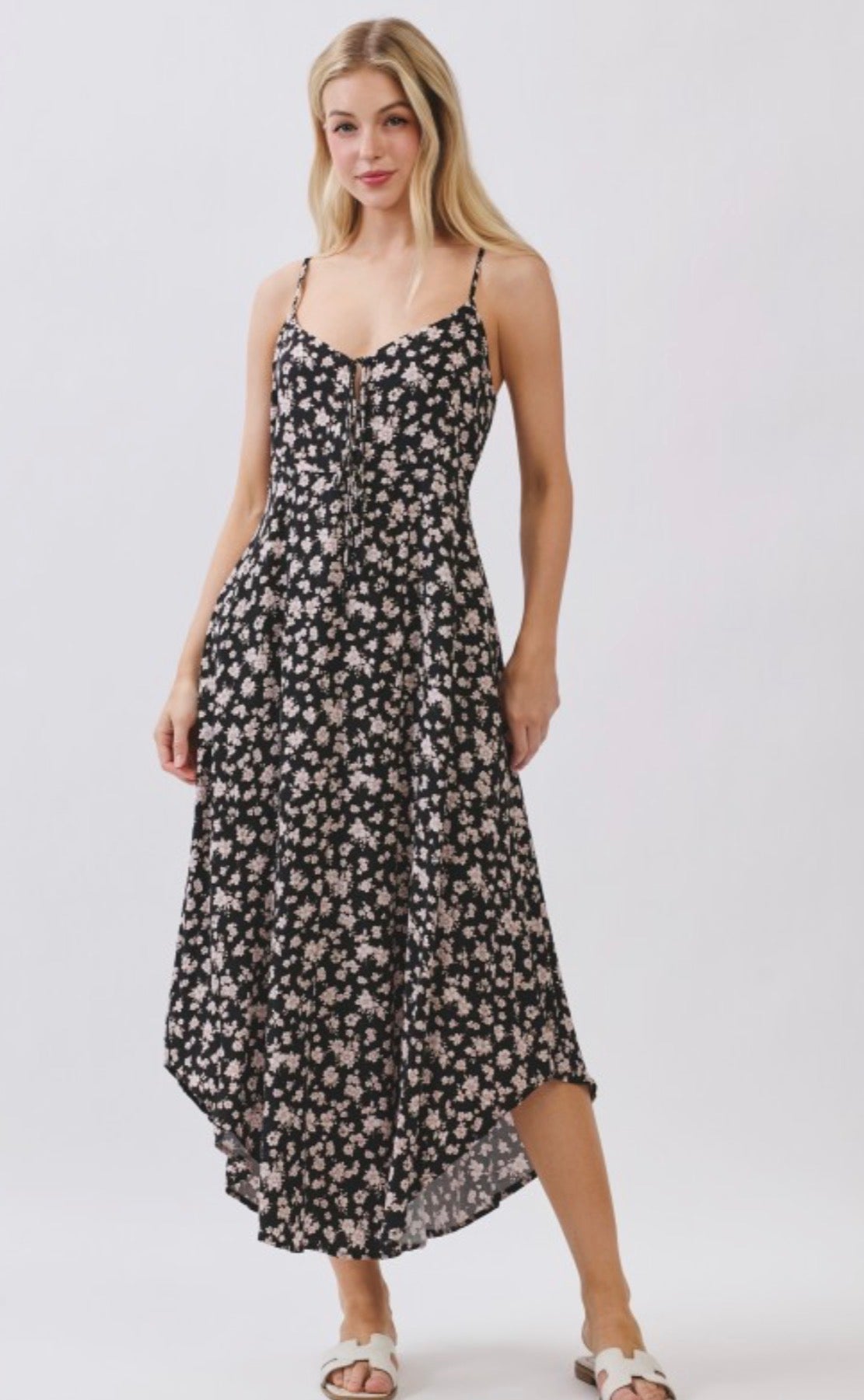 Claire Floral Midi Dress