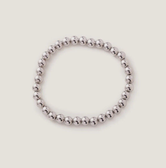 Waterproof Silver Ball Bracelet