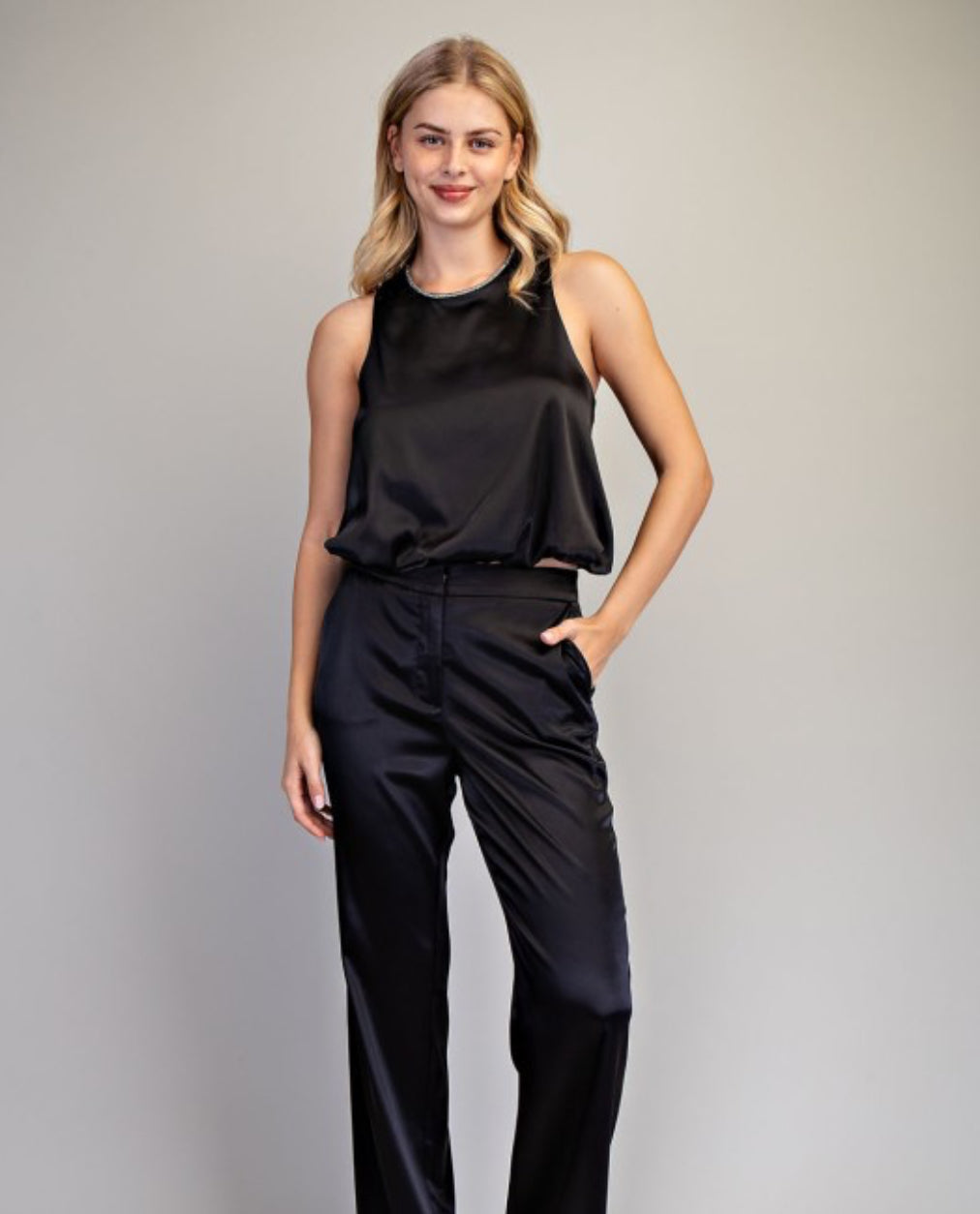 Justice Open Back Blouse