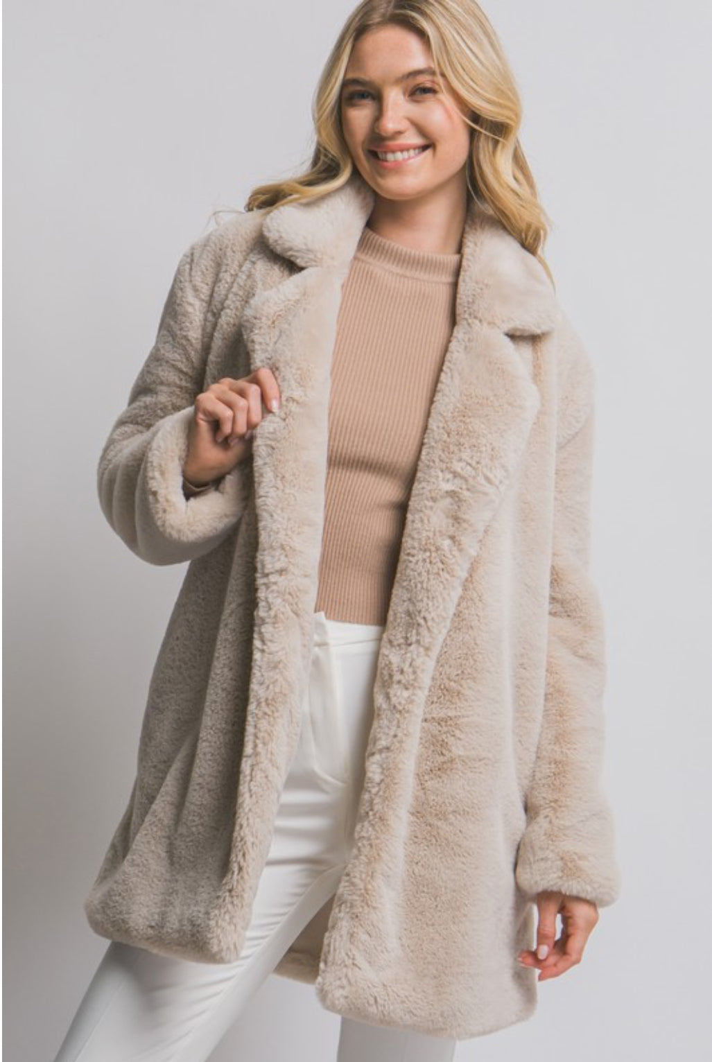 Rebecca Faux Fur Jacket