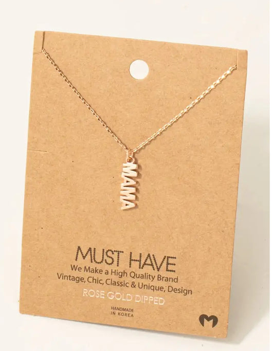 Stacked Mama Necklace