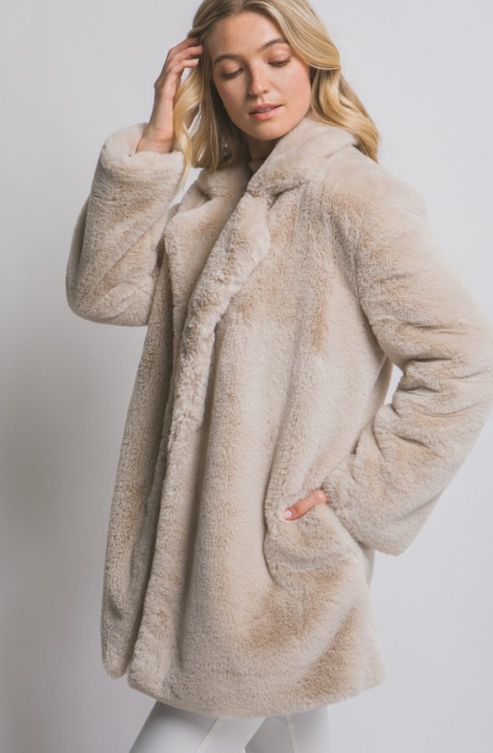 Rebecca Faux Fur Jacket