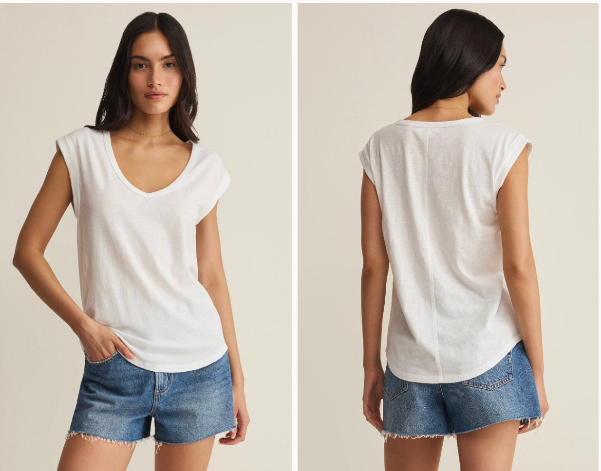 Per Diem V-Neck Tank – DRENCHED