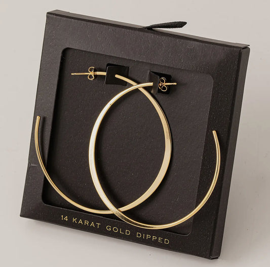 Secret Box Large Open Hoop Earring