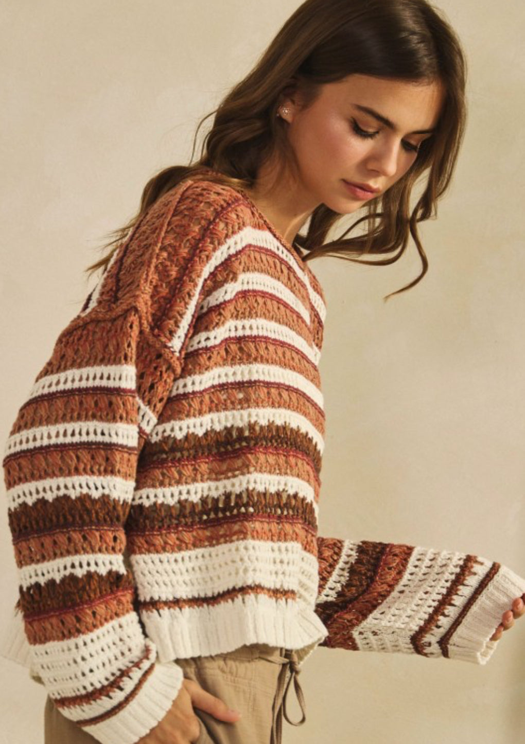 Fallon Crochet Sweater