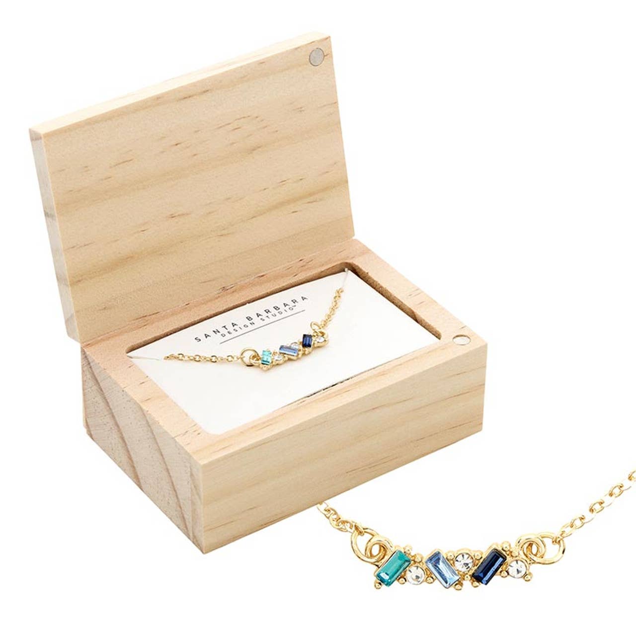 Blue Crystal Necklace