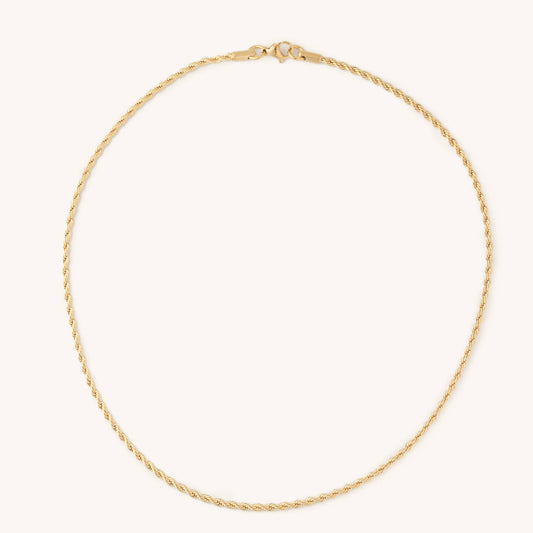 Skinny Golden Rope Necklace