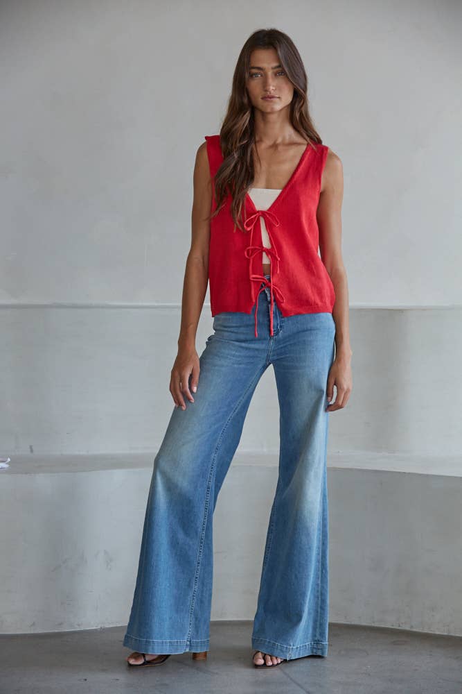 Macy Tie Front Vest