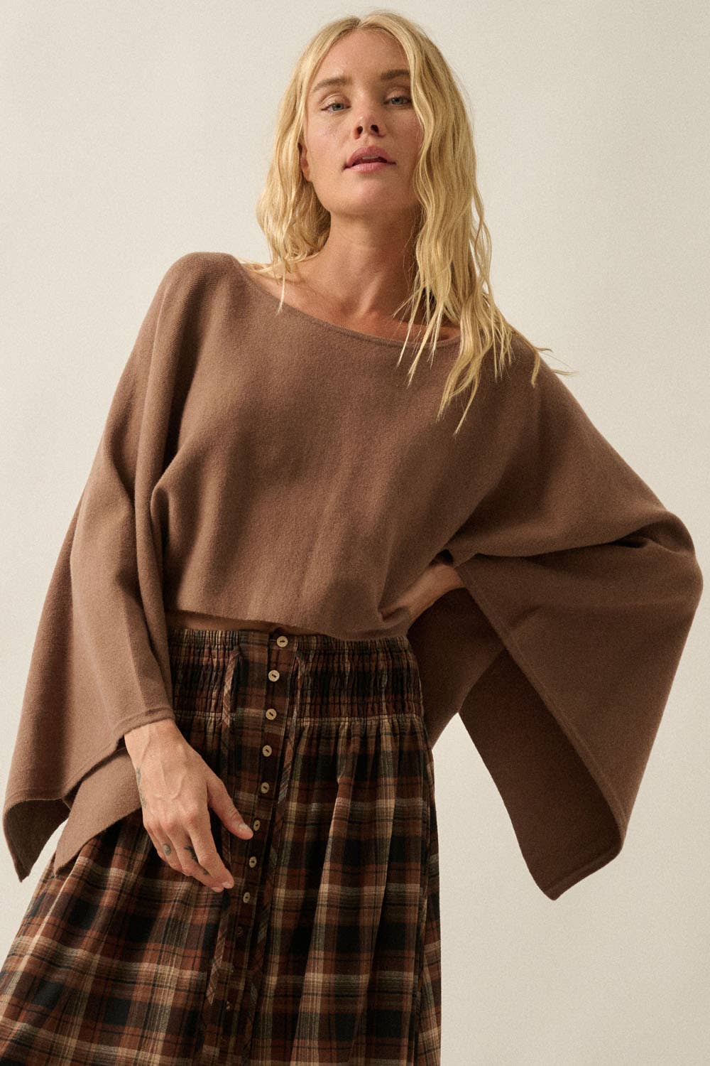 Brynn Poncho Sweater