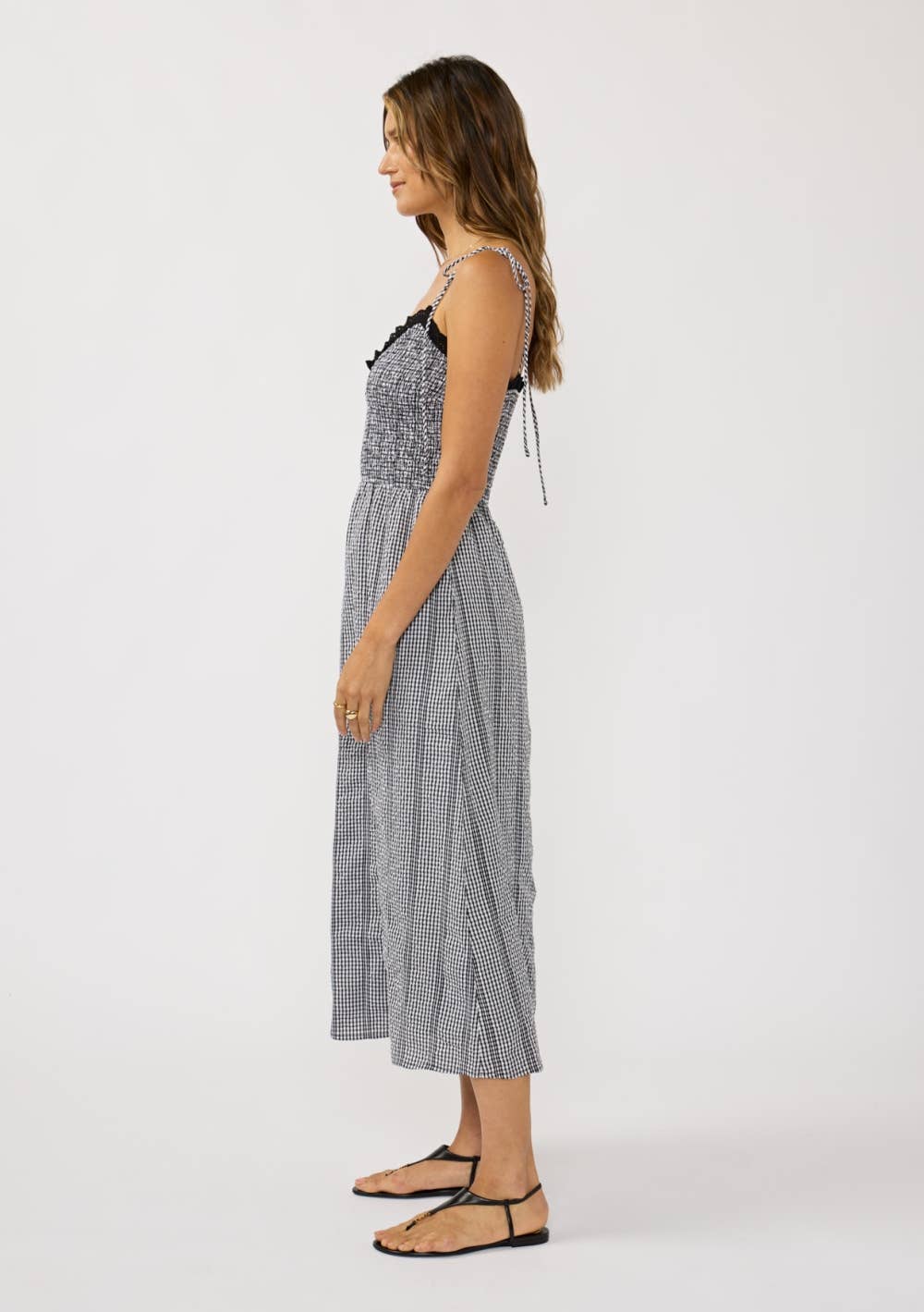 Maisy Gingham Midi Dress