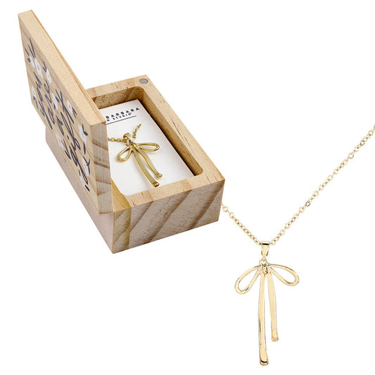 Treasure Box Bow Necklace