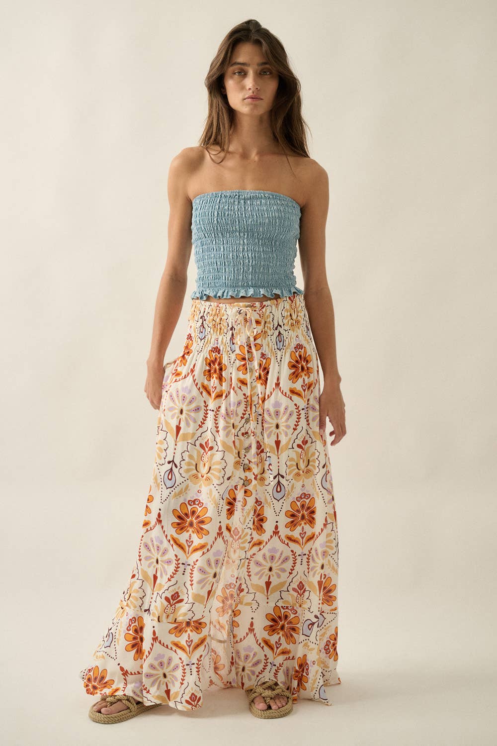 Hannah Floral Maxi Skirt